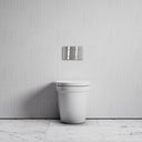 Berkeley Traditional Back to Wall Rimless Toilet with Concealed Cistern and Brushed Stainless Flush Plate