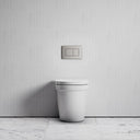 Berkeley Traditional Back to Wall Rimless Toilet with Concealed Cistern and Polished Nickel Flush Plate