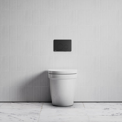 Berkeley Traditional Back to Wall Rimless Toilet with Concealed Cistern and Round Flush Plate