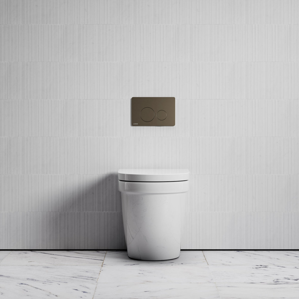 Berkeley Traditional Back to Wall Rimless Toilet with Concealed Cistern and Round Flush Plate