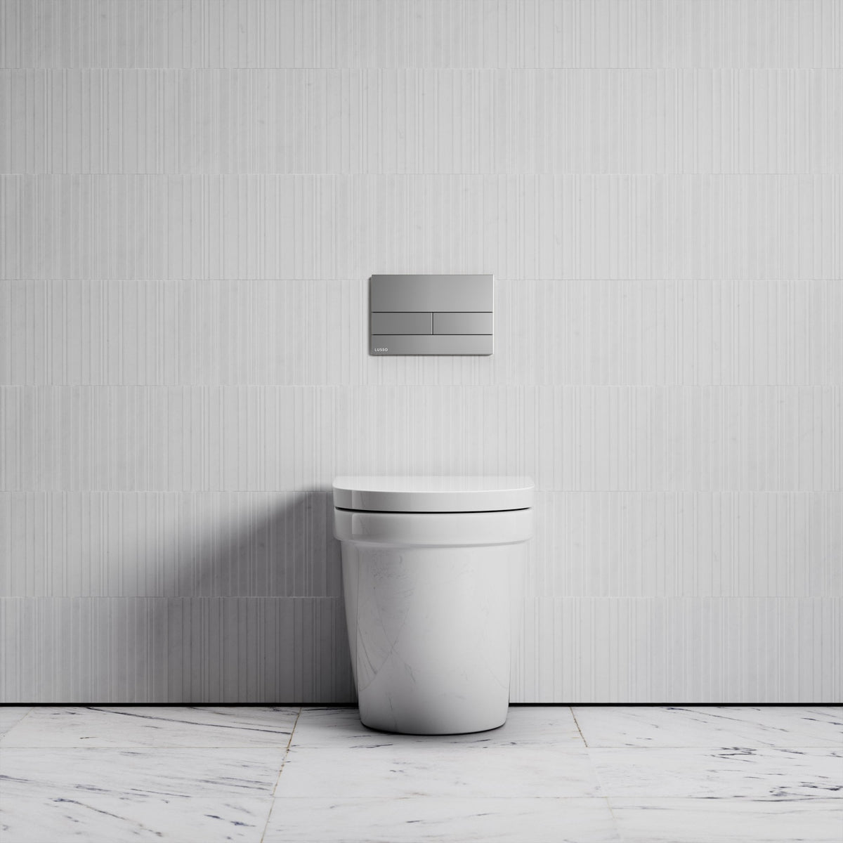 Berkeley Traditional Back to Wall Rimless Toilet with Concealed Cistern and Square Flush Plate