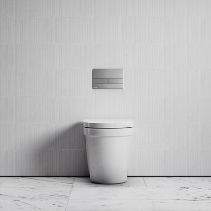 Berkeley Traditional Back to Wall Rimless Toilet with Concealed Cistern and Square Flush Plate