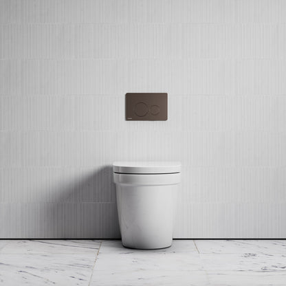 Berkeley Traditional Back to Wall Rimless Toilet with Concealed Cistern and Round Flush Plate