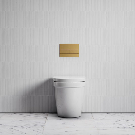 Berkeley Traditional Back to Wall Rimless Toilet with Concealed Cistern and Square Flush Plate