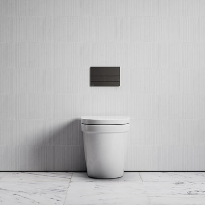 Berkeley Traditional Back to Wall Rimless Toilet with Concealed Cistern and Square Flush Plate