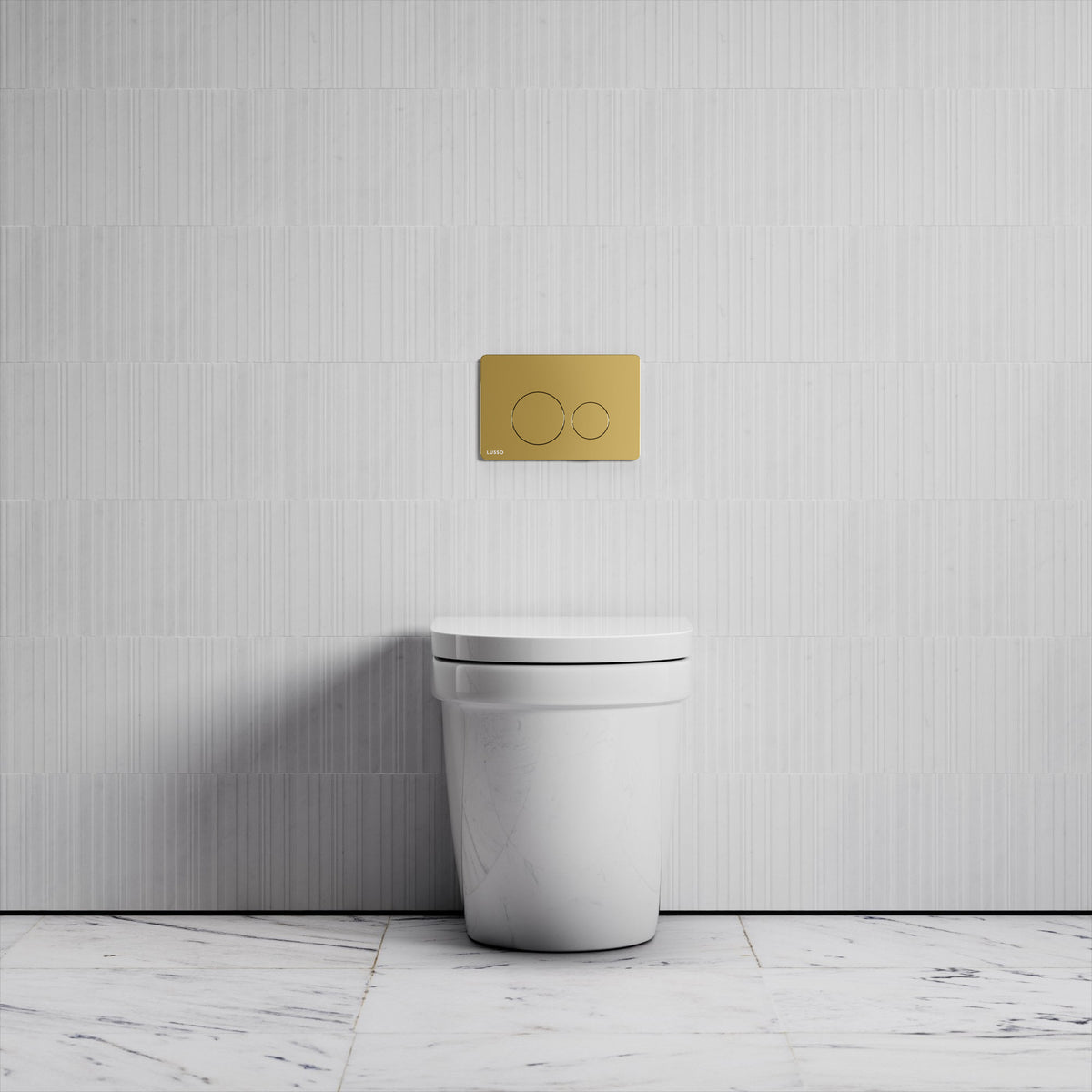 Berkeley Traditional Back to Wall Rimless Toilet with Concealed Cistern and Round Flush Plate