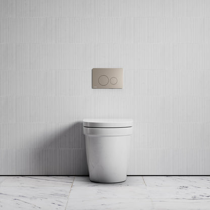 Berkeley Traditional Back to Wall Rimless Toilet with Concealed Cistern and Round Flush Plate