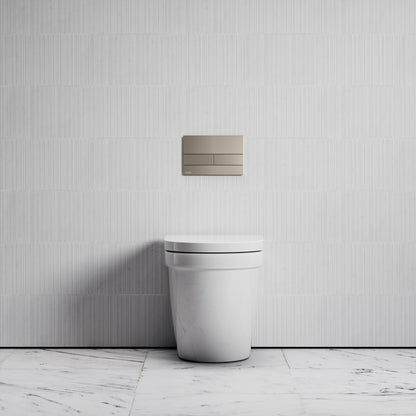 Berkeley Traditional Back to Wall Rimless Toilet with Concealed Cistern and Square Flush Plate