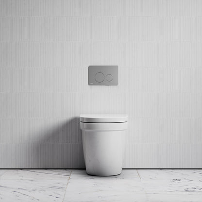 Berkeley Traditional Back to Wall Rimless Toilet with Concealed Cistern and Round Flush Plate