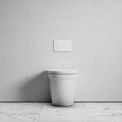 Berkeley Traditional Back to Wall Rimless Toilet with Concealed Cistern and Round Flush Plate