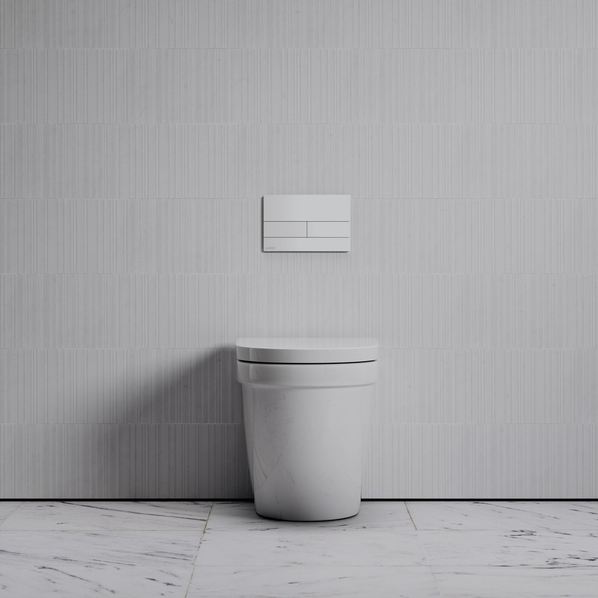 Berkeley Traditional Back to Wall Rimless Toilet with Concealed Cistern and Square Flush Plate