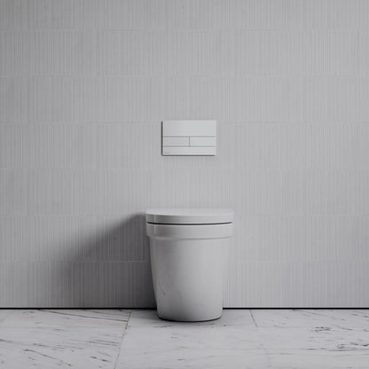 Berkeley Traditional Back to Wall Rimless Toilet with Concealed Cistern and Square Flush Plate