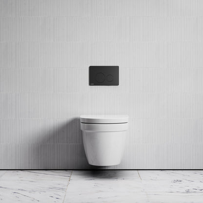 Berkeley Traditional Wall Hung Rimless Toilet with Concealed Cistern Frame and Round Flush Plate