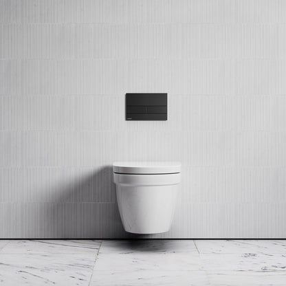 Berkeley Traditional Wall Hung Rimless Toilet with Concealed Cistern Frame and Square Flush Plate