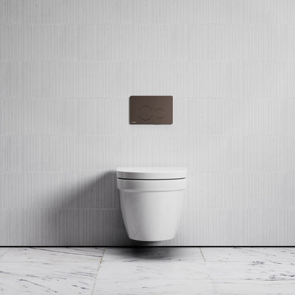 Berkeley Traditional Wall Hung Rimless Toilet with Concealed Cistern Frame and Round Flush Plate