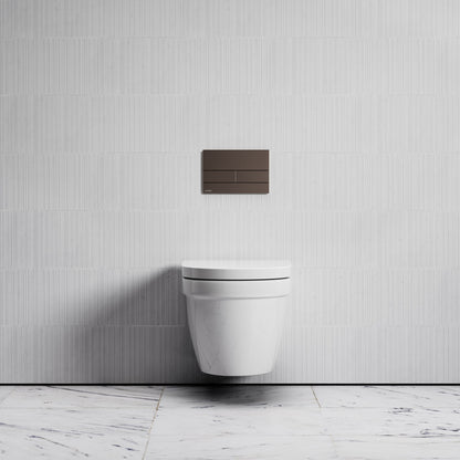 Berkeley Traditional Wall Hung Rimless Toilet with Concealed Cistern Frame and Square Flush Plate