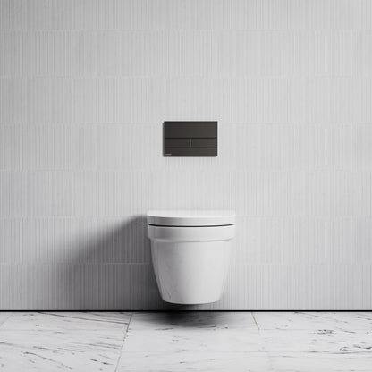 Berkeley Traditional Wall Hung Rimless Toilet with Concealed Cistern Frame and Square Flush Plate