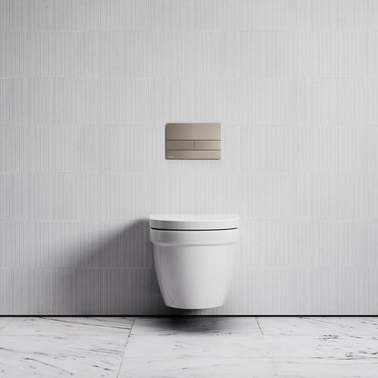 Berkeley Traditional Wall Hung Rimless Toilet with Concealed Cistern Frame and Square Flush Plate