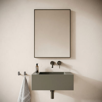 Blocco Oyster Concrete Wall Hung Basin 600mm