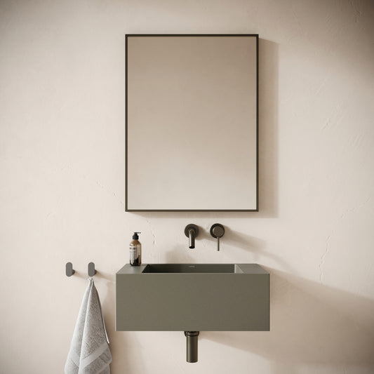Blocco Oyster Concrete Wall Hung Basin 600mm