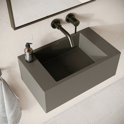Blocco Oyster Concrete Wall Hung Basin 600mm