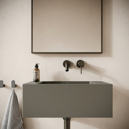Blocco Oyster Concrete Wall Hung Basin 600mm