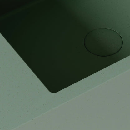 Blocco Seafoam Concrete Wall Hung Basin 600mm