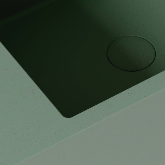 Blocco Seafoam Concrete Wall Hung Basin 600mm