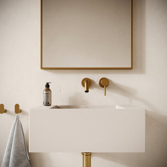 Blocco Shore Concrete Wall Hung Basin 600mm