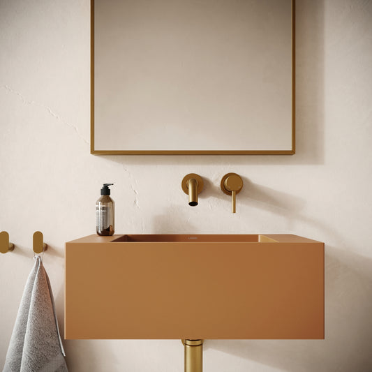 Blocco Sienna Concrete Wall Hung Basin 600mm