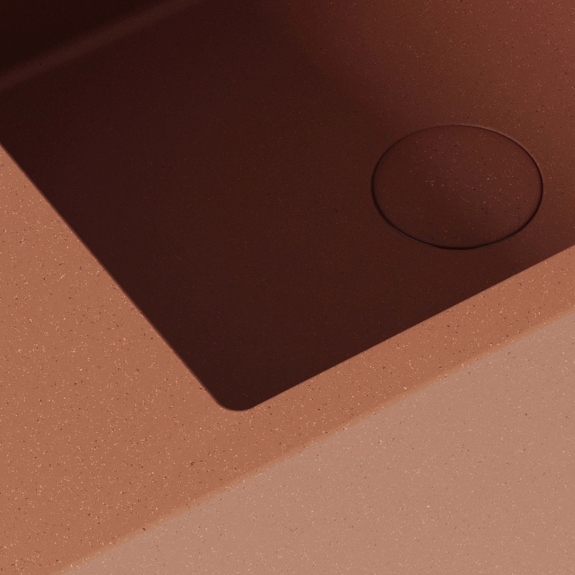Blocco Terracotta Concrete Wall Hung Basin 600mm