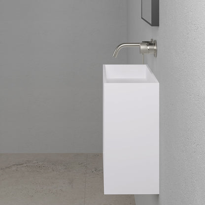 Blok Wall Hung Compact Stone Basin 400mm