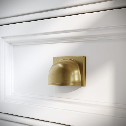 Brook Brushed Gold Cup Handle