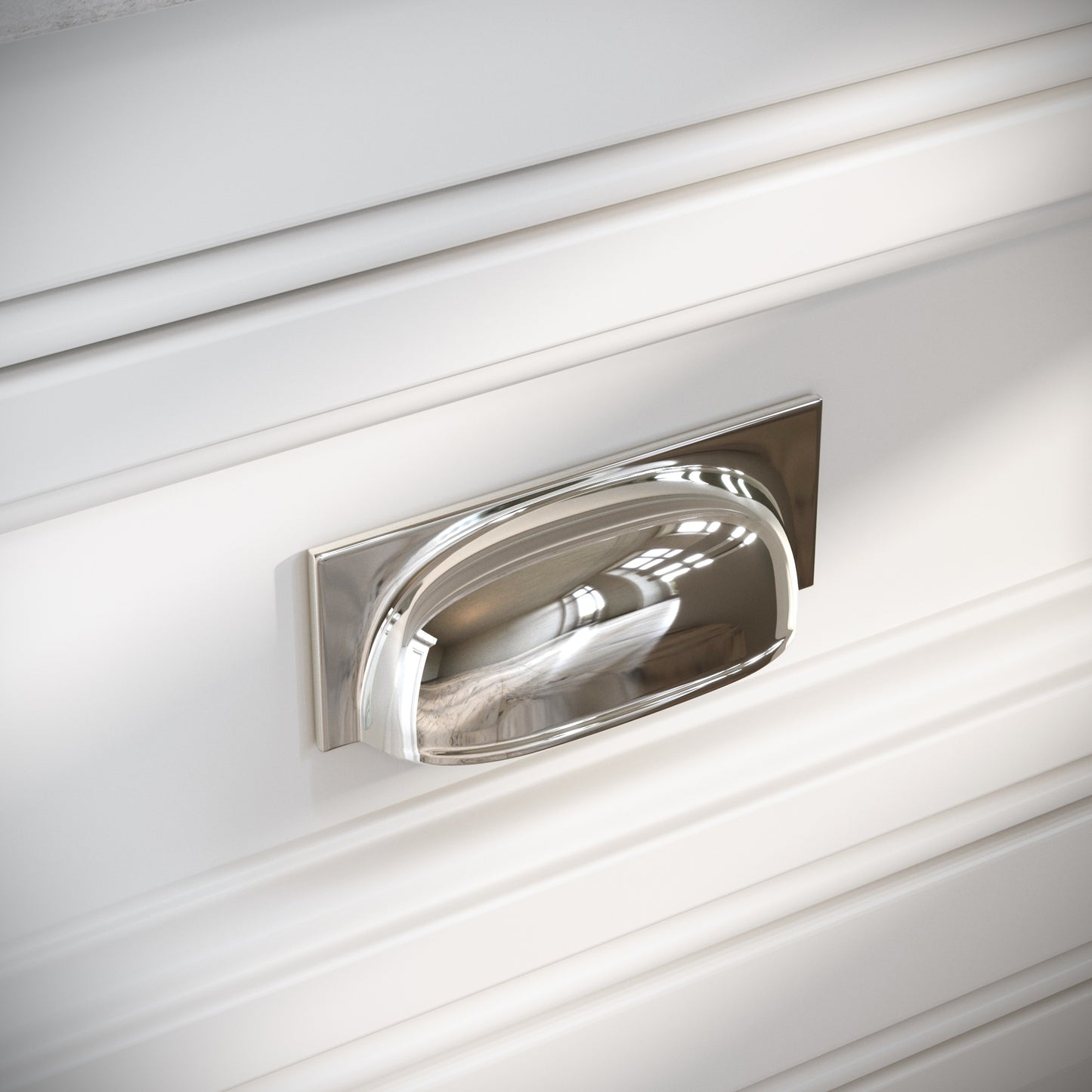 Brook Polished Nickel Cup Handle