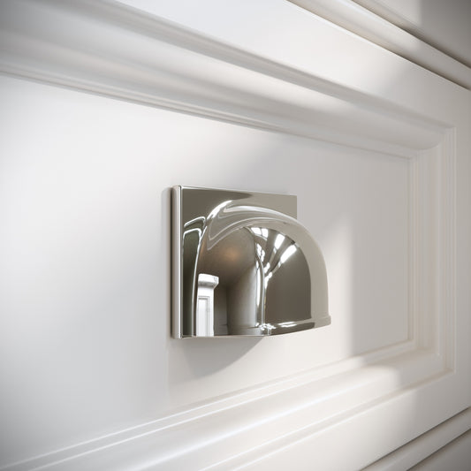 Brook Polished Nickel Cup Handle