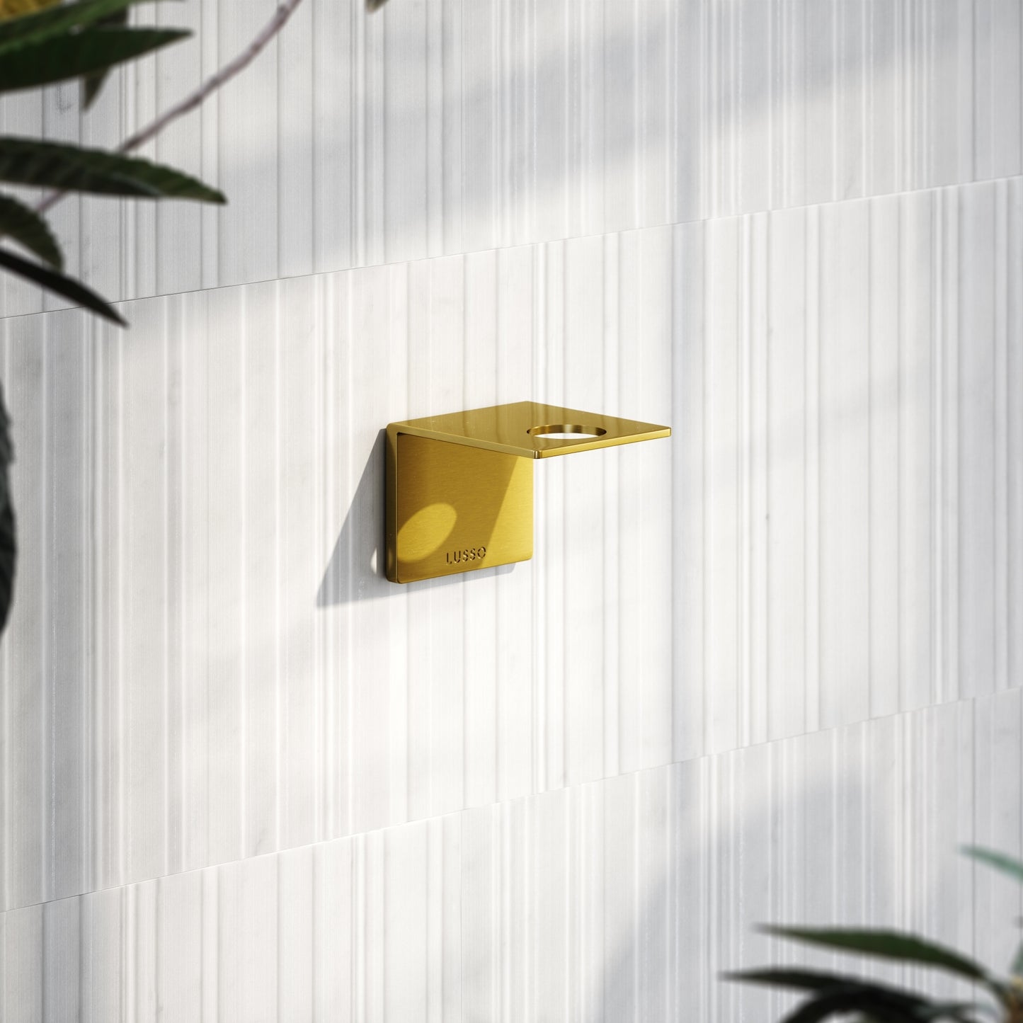 Brushed Gold Soap Dispenser Wall Bracket