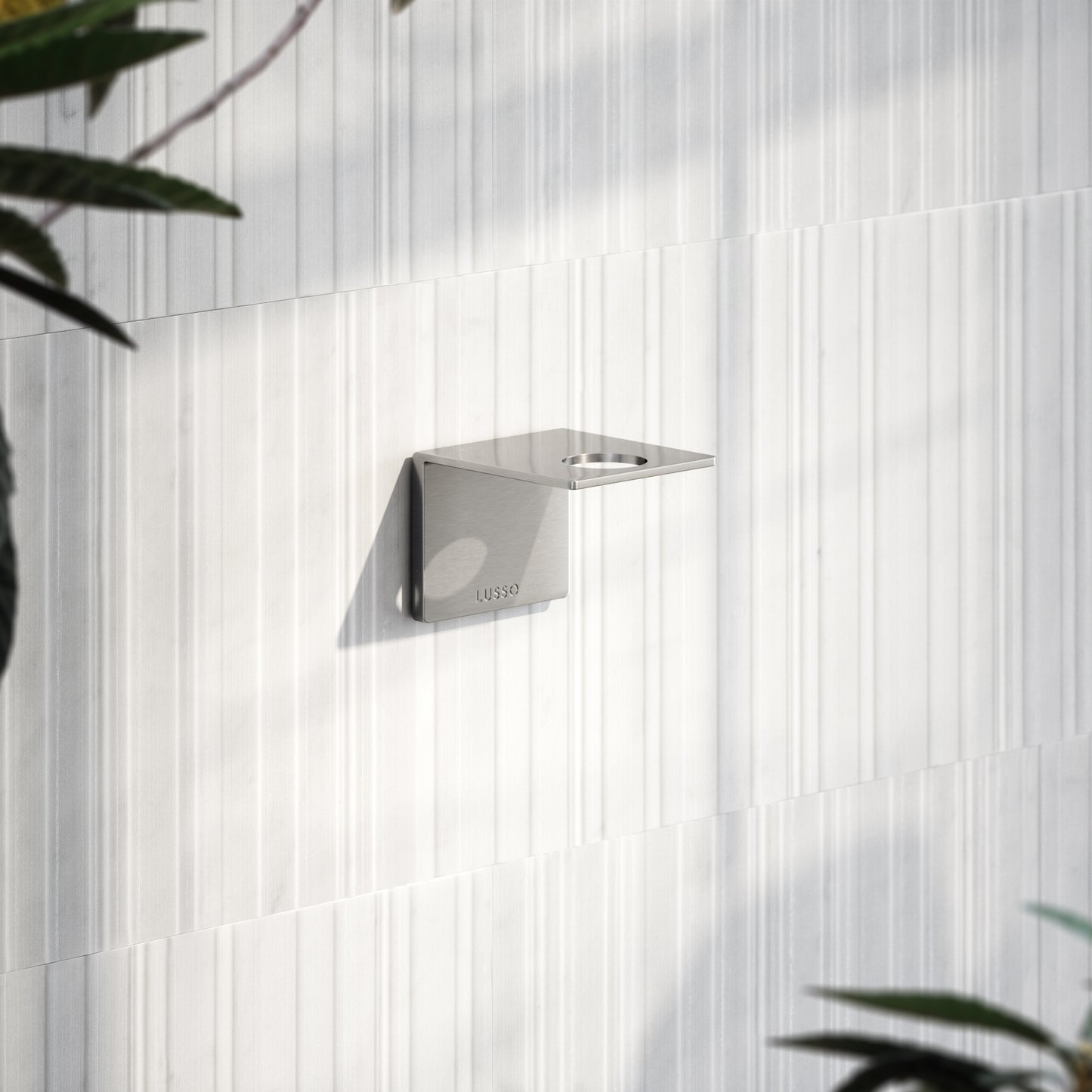 Brushed Stainless Soap Dispenser Wall Bracket