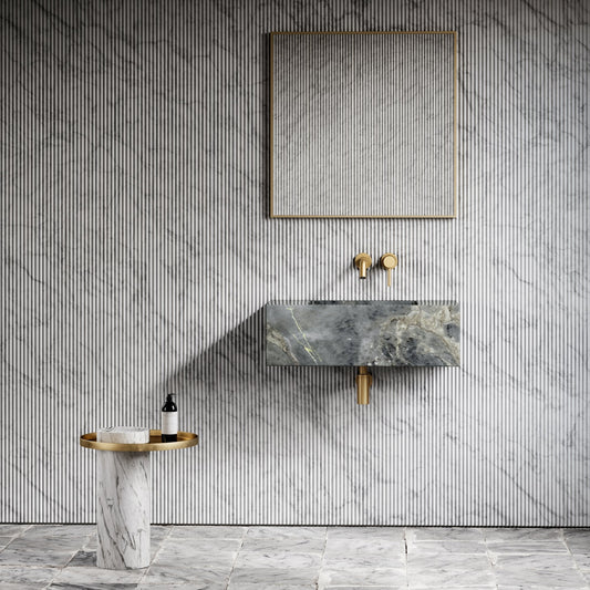 Calla Amazon Blue Marble Wall Hung Basin 700mm