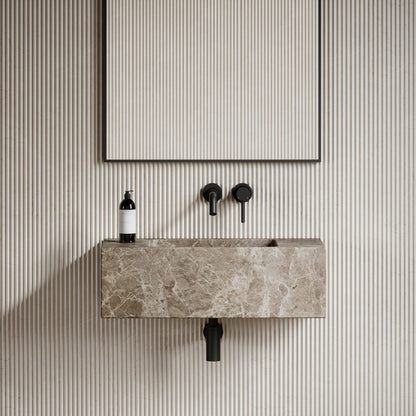 Calla Brown Emperador Marble Basin 700