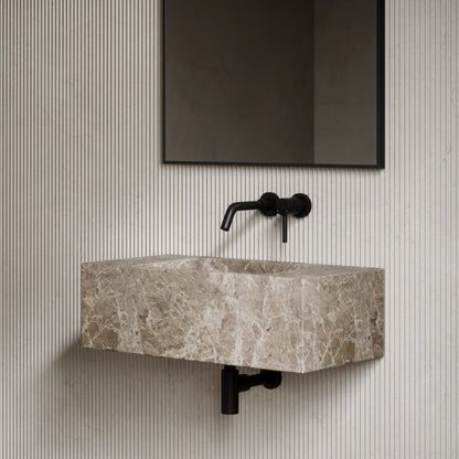 Calla Brown Emperador Marble Basin 700
