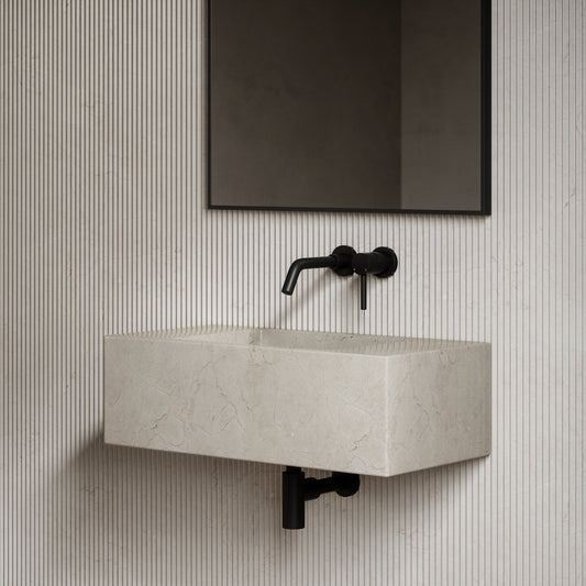 Calla Crema Marfil Marble Wall Hung Basin 700mm
