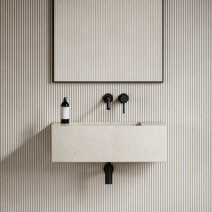 Calla Crema Marfil Marble Wall Hung Basin 700mm
