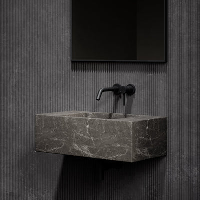 Calla Hermes Grey Marble Wall Hung Basin 700mm
