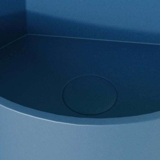 Cantiera Azure Concrete Wall Hung Corner Basin 300mm