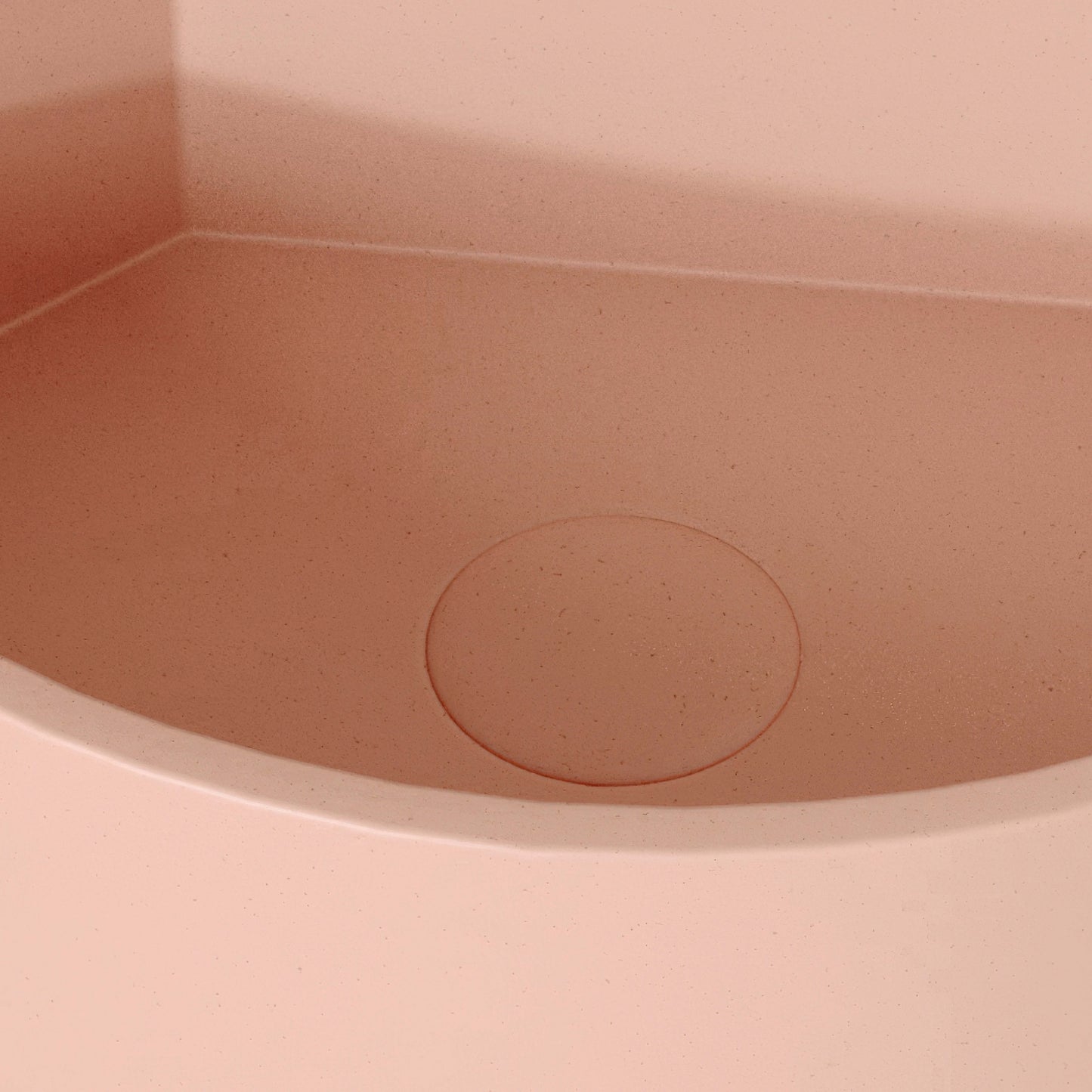 Cantiera Blush Concrete Wall Hung Corner Basin 300mm