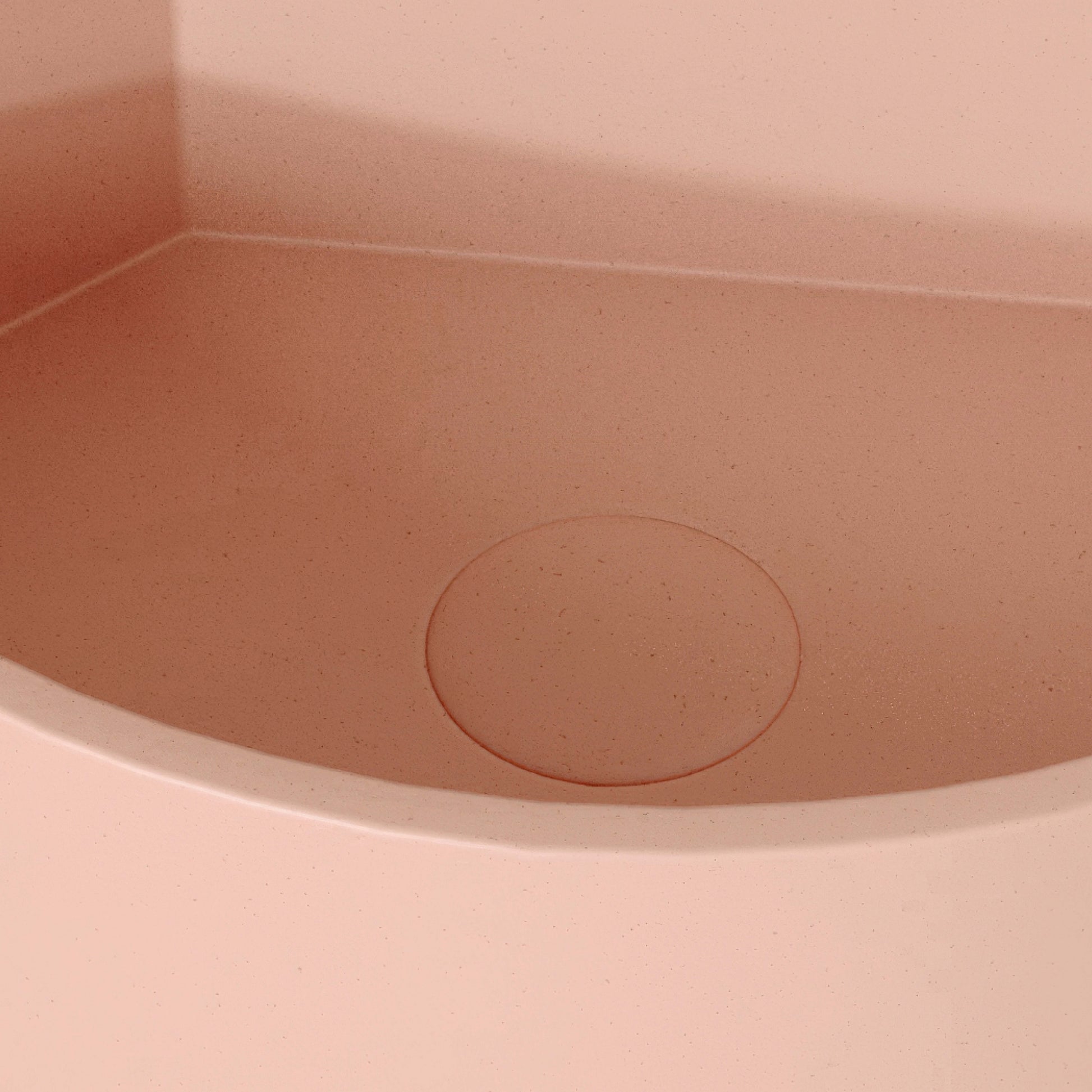Cantiera Blush Concrete Wall Hung Corner Basin 300mm