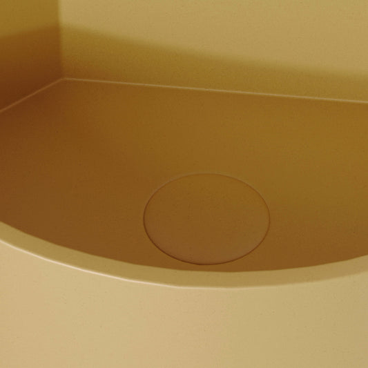 Cantiera Saffron Concrete Wall Hung Corner Basin 300mm