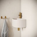 Cantiera Shore Concrete Wall Hung Corner Basin 300mm