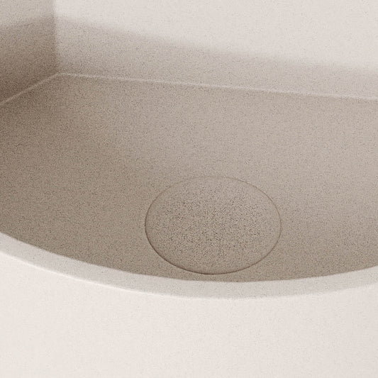 Cantiera Shore Concrete Wall Hung Corner Basin 300mm