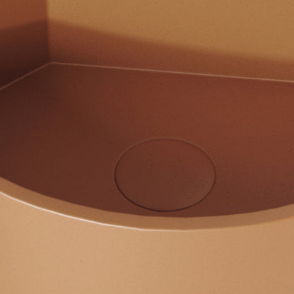 Cantiera Sienna Concrete Wall Hung Corner Basin 300mm
